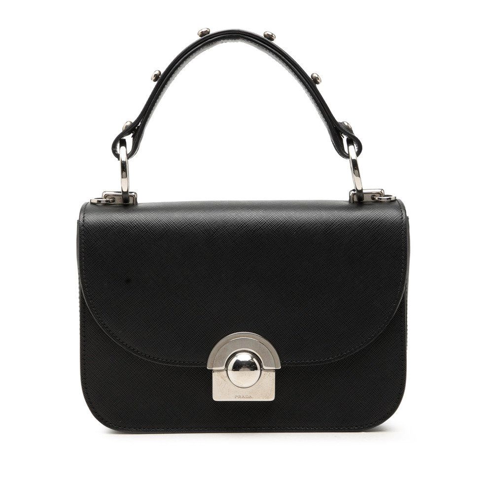 Pre-Loved Prada Saffiano Lux Arcade Satchel